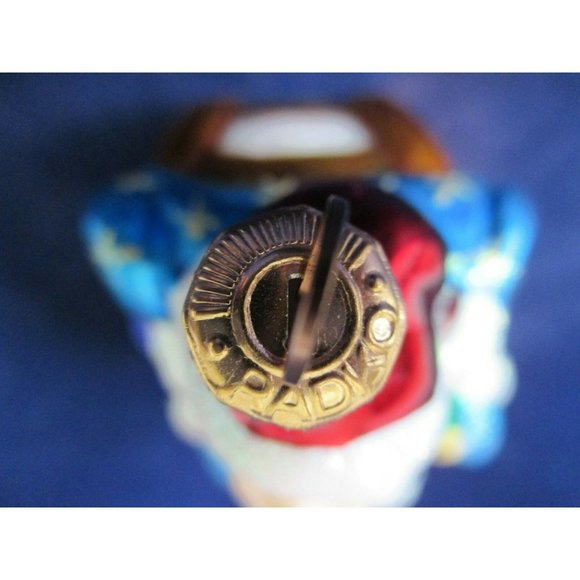 Vintage Christopher Radko Mercury Style Glass Santa On Sleigh w/ Bottle Ornament - Picture 9 of 12